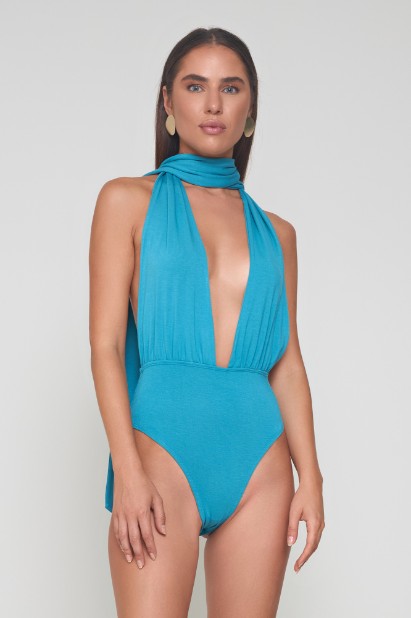 Picture of Bamboo halter bodysuit