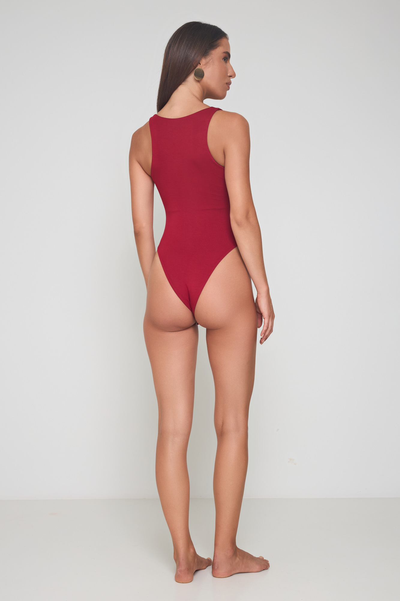 Picture of Bamboo bodysuit V neckline