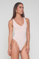 Picture of Bamboo bodysuit V neckline