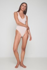 Picture of Bamboo bodysuit V neckline