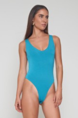 Picture of Bamboo bodysuit V neckline