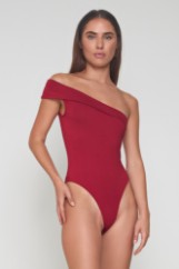 Picture of One shoulder bamboo bodysuit