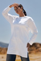 Picture of Asymmetric blouse with side slits