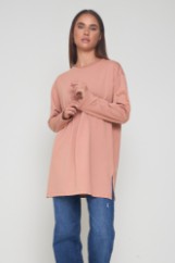 Picture of Asymmetric blouse with side slits