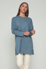 Picture of Asymmetric blouse with side slits