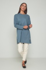 Picture of Asymmetric blouse with side slits