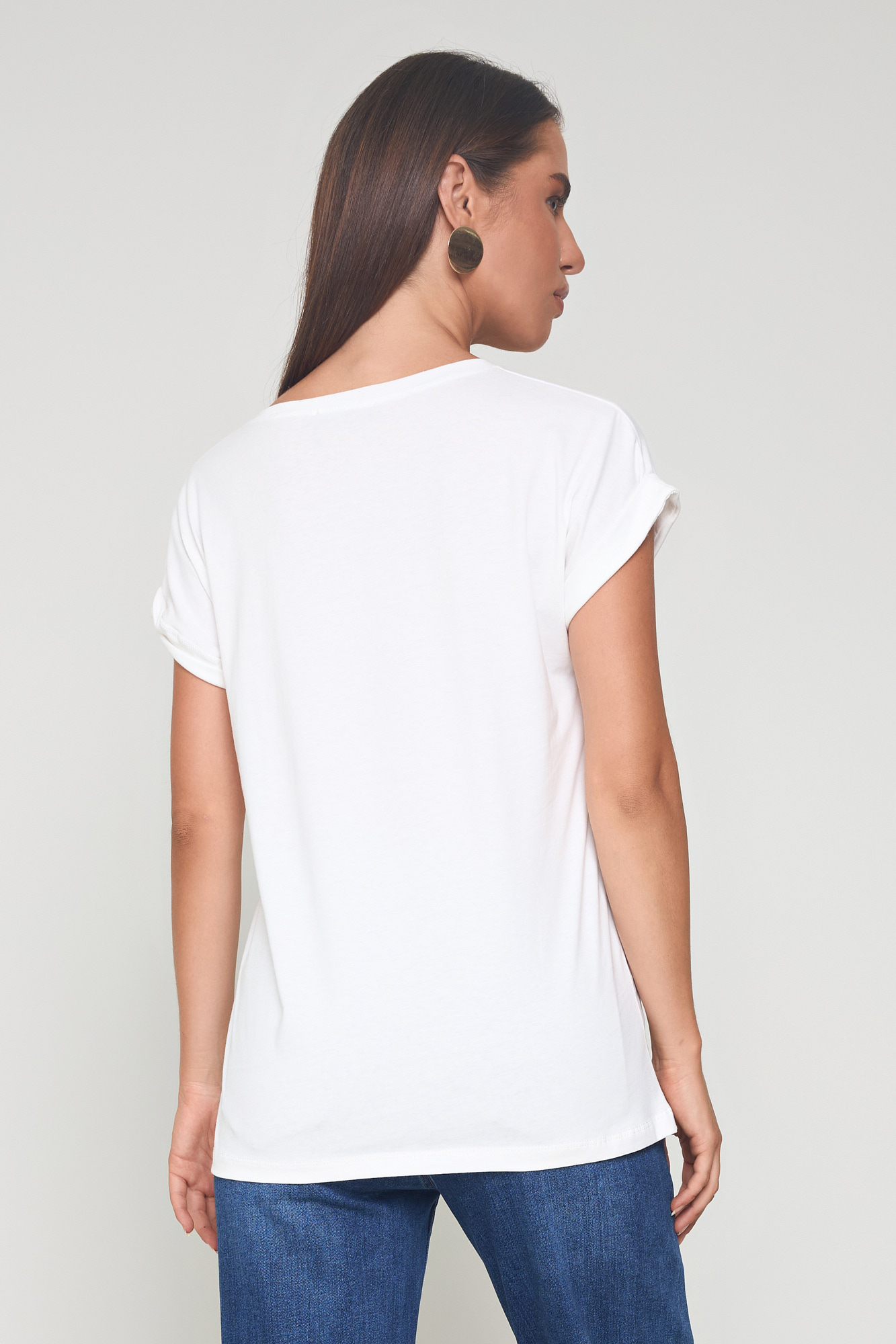 Picture of Cotton t-shirt with lapels