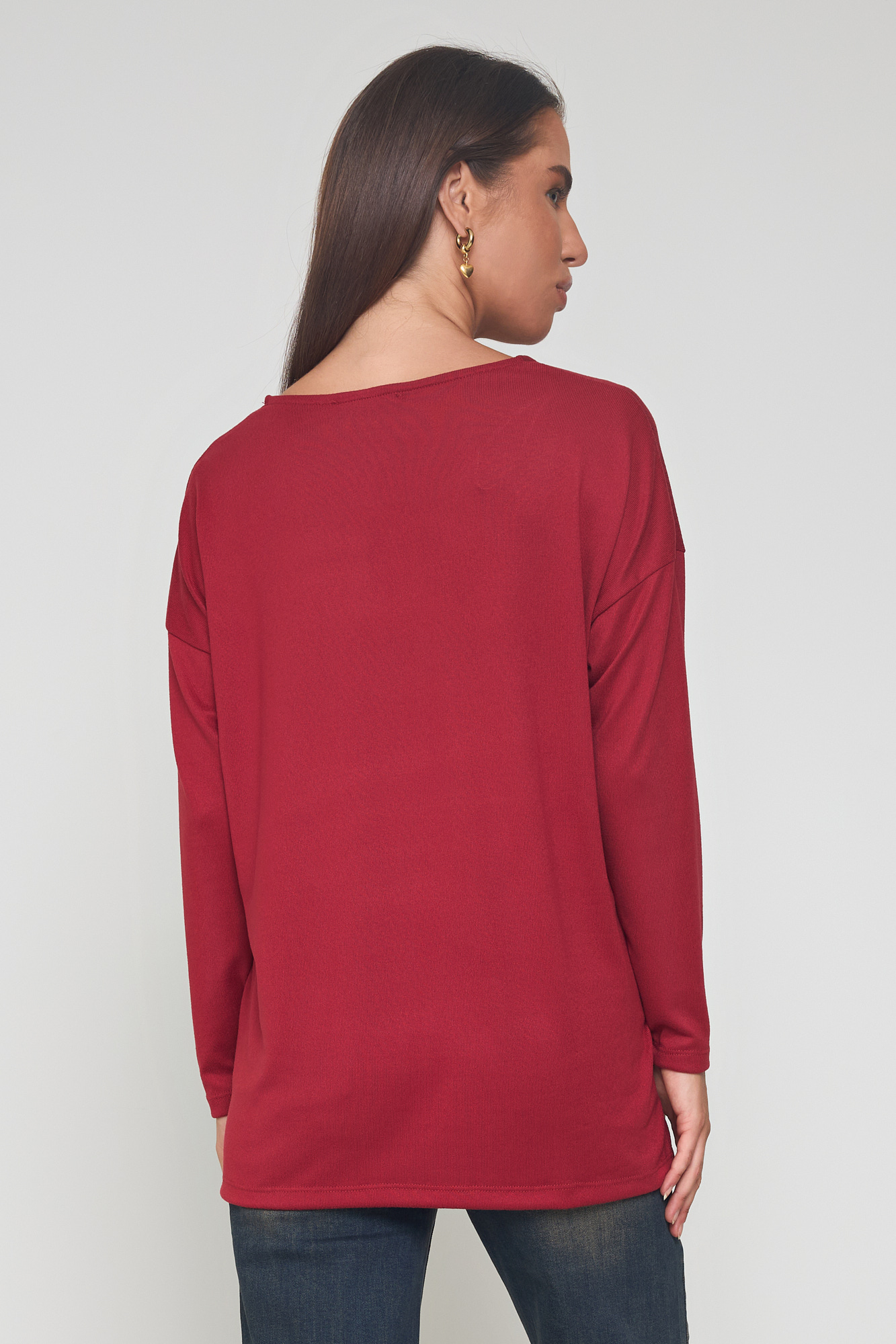 Picture of Soft knit V-neck blouse