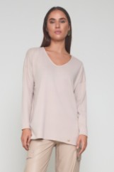 Picture of Soft knit V-neck blouse