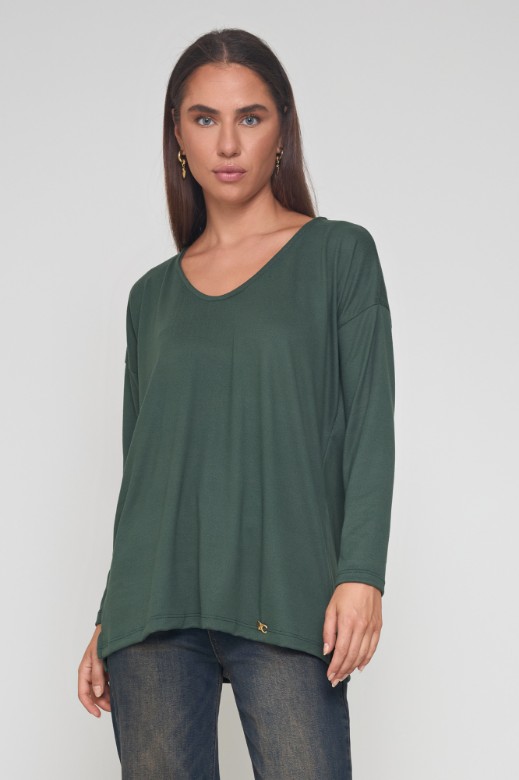 Picture of Soft knit V-neck blouse