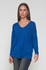 Picture of Soft knit V-neck blouse