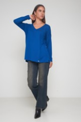 Picture of Soft knit V-neck blouse