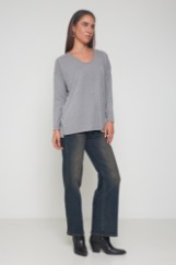 Picture of Soft knit V-neck blouse