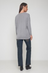 Picture of Soft knit V-neck blouse