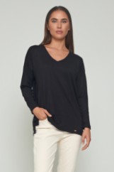 Picture of Soft knit V-neck blouse