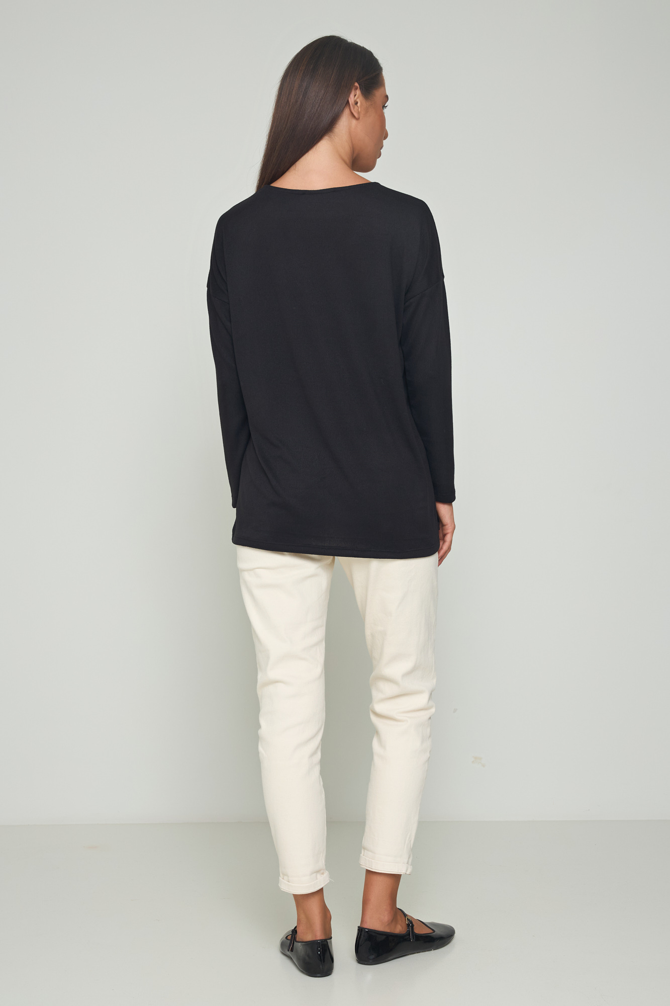 Picture of Soft knit V-neck blouse