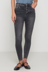 Picture of High waisted skinny jeans with buttons