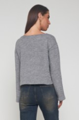 Picture of Knitted sweater with wide sleeves