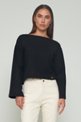 Picture of Knitted sweater with wide sleeves