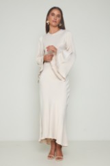 Picture of Asymmetric dress with wide sleeves