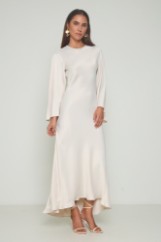 Picture of Asymmetric dress with wide sleeves