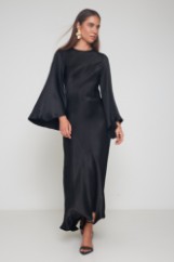 Picture of Asymmetric dress with wide sleeves