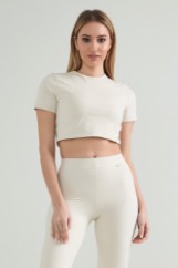 Picture of Crop top in elastic fabric