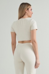 Picture of Crop top in elastic fabric