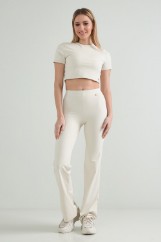 Picture of Crop top in elastic fabric