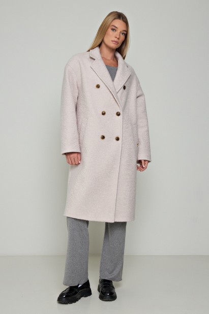 Picture of Oversized criss-cross coat with double buttons