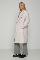 Picture of Oversized criss-cross coat with double buttons