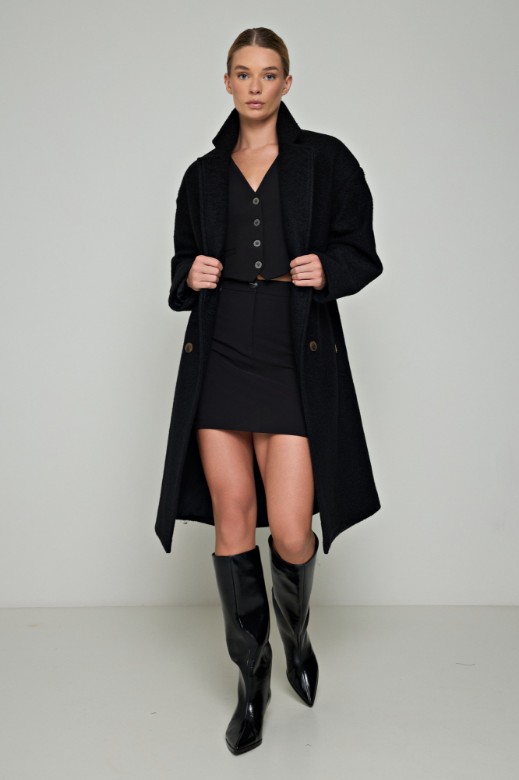 Picture of Oversized criss-cross coat with double buttons