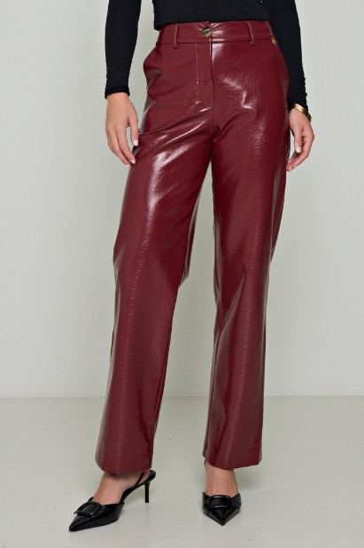 Picture of Leather croco pants