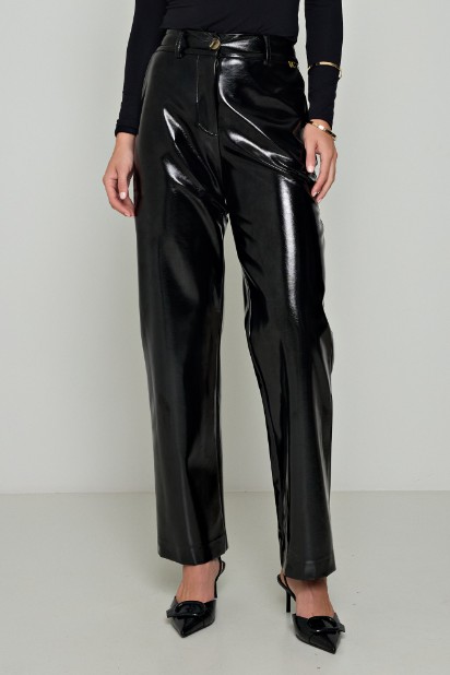 Picture of Leather croco pants