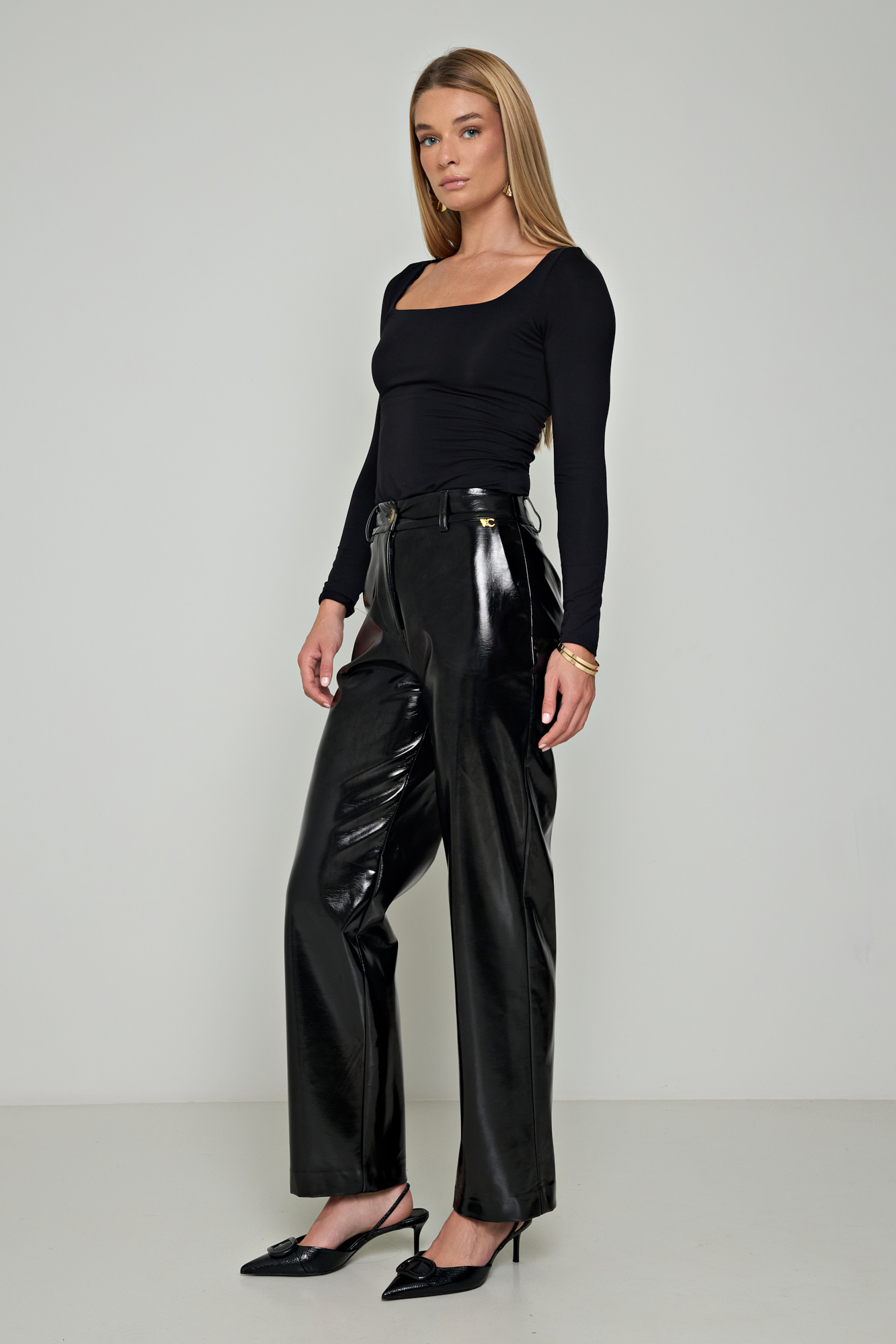 Picture of Leather croco pants