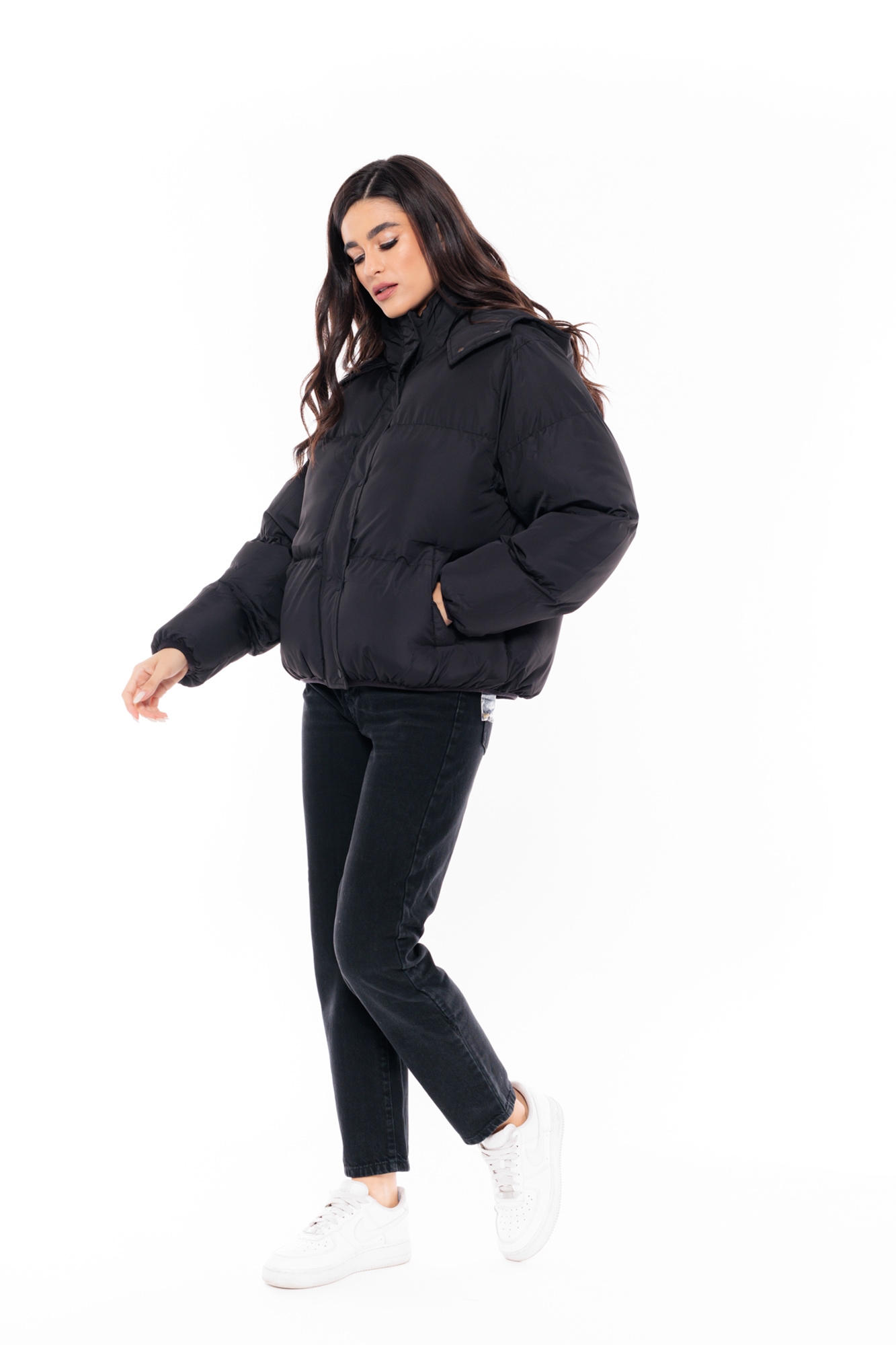 Picture of S' Women's short jacket with built-in hood