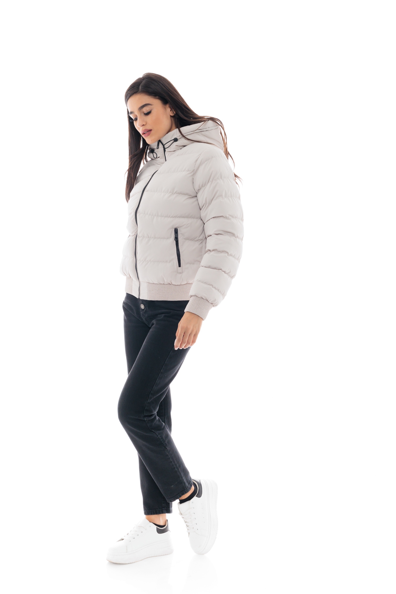 Picture of S' Women's short jacket with built-in hood