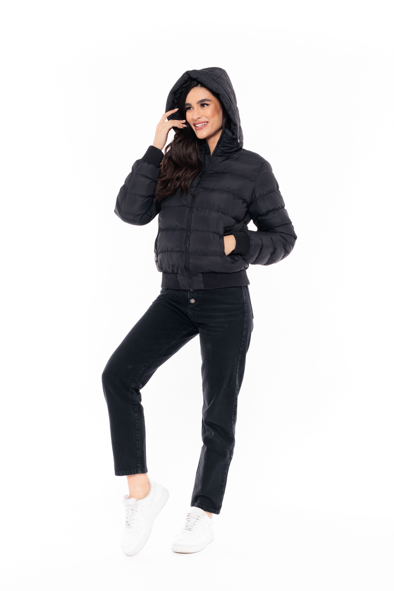 Picture of S' Women's short jacket with built-in hood