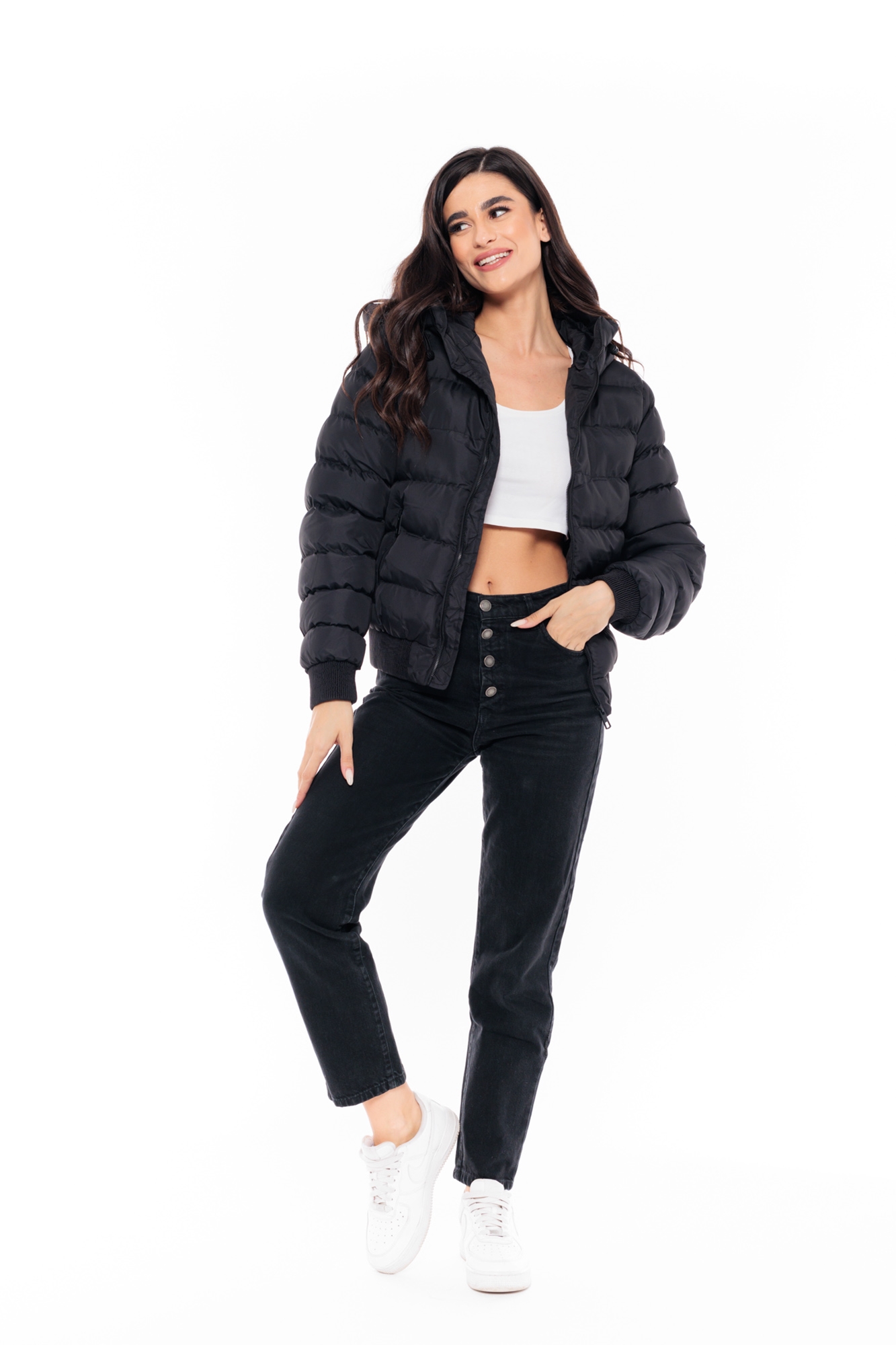 Picture of S' Women's short jacket with built-in hood