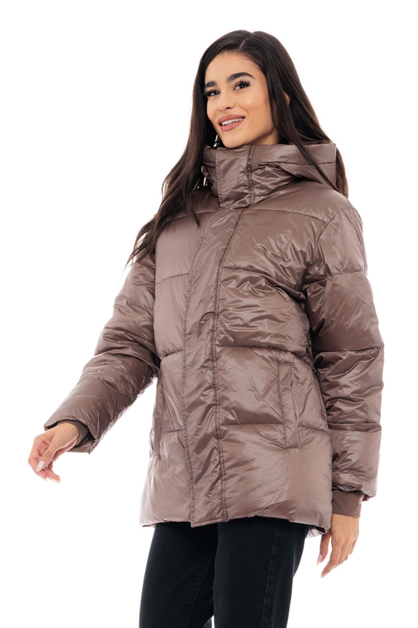 Picture of B Women's demi jacket with built-in hood