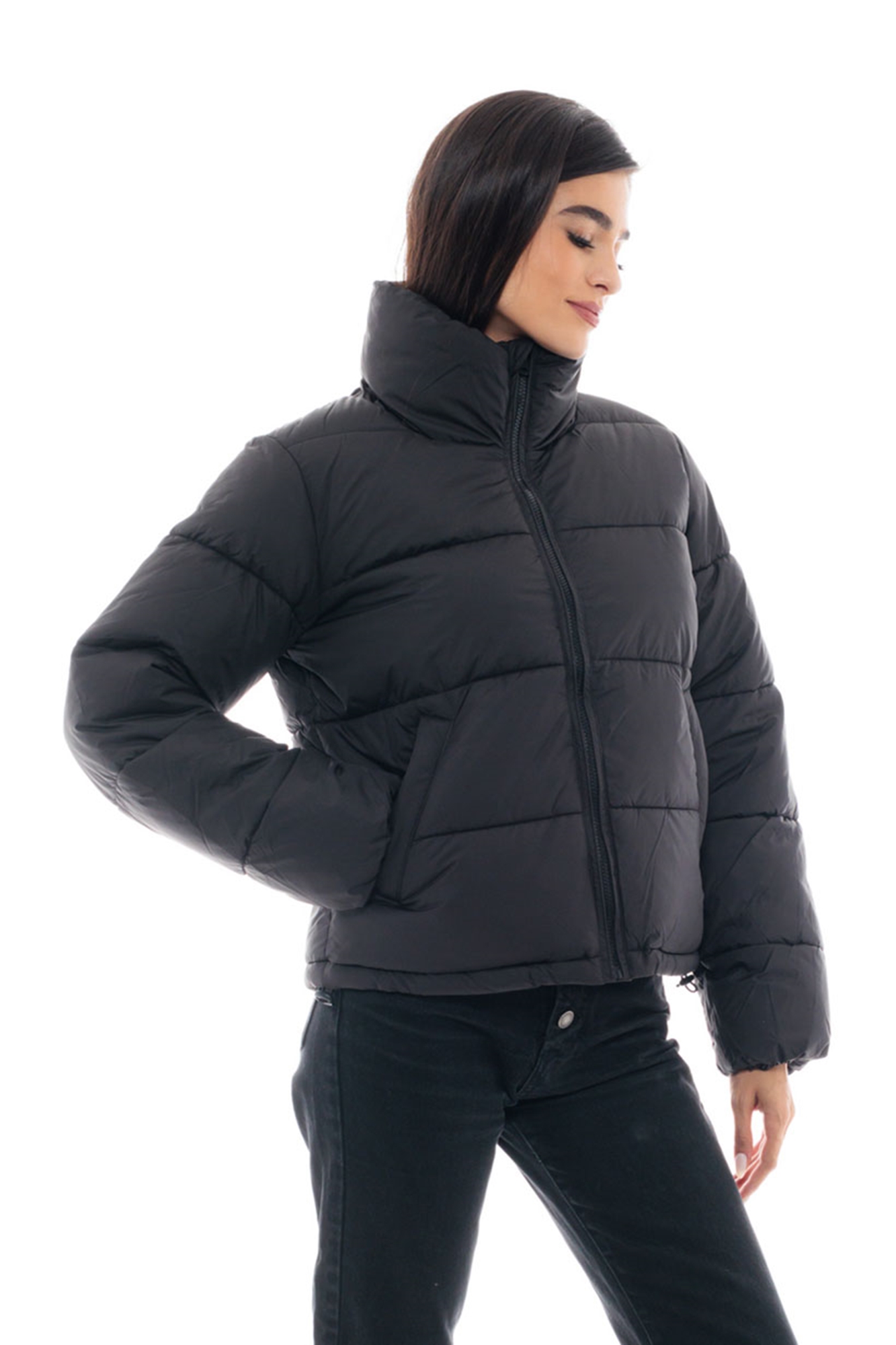 Picture of B Women's short jacket with a high collar