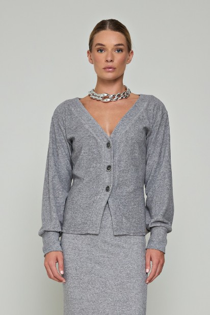 Picture of V-neck pullover cardigan