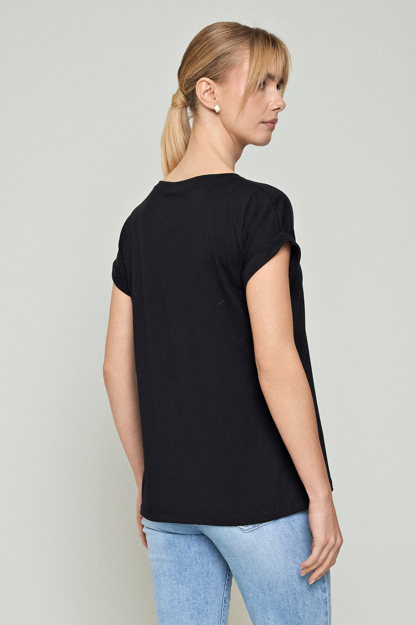 Picture of Cotton t-shirt with lapels