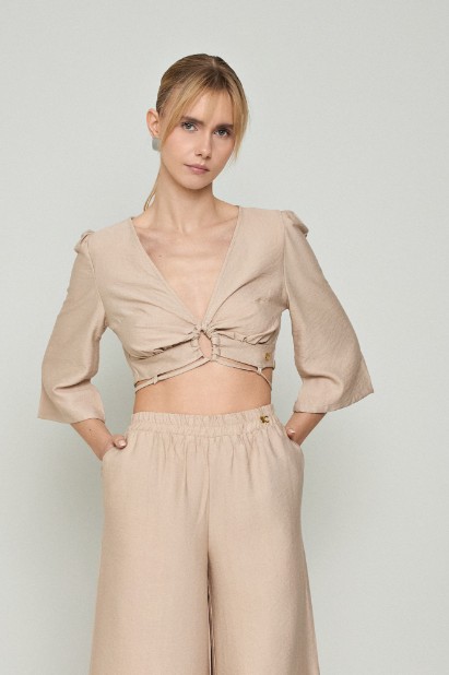 Picture of Wrap cropped top