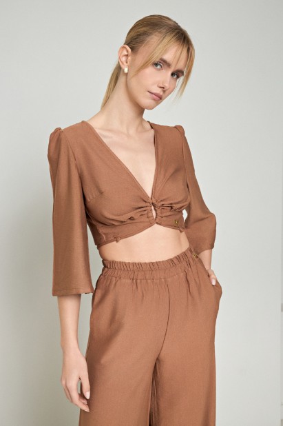 Picture of Wrap cropped top