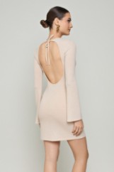 Picture of Mini backless dress with big sleeves