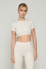 Picture of Crop top in elastic fabric