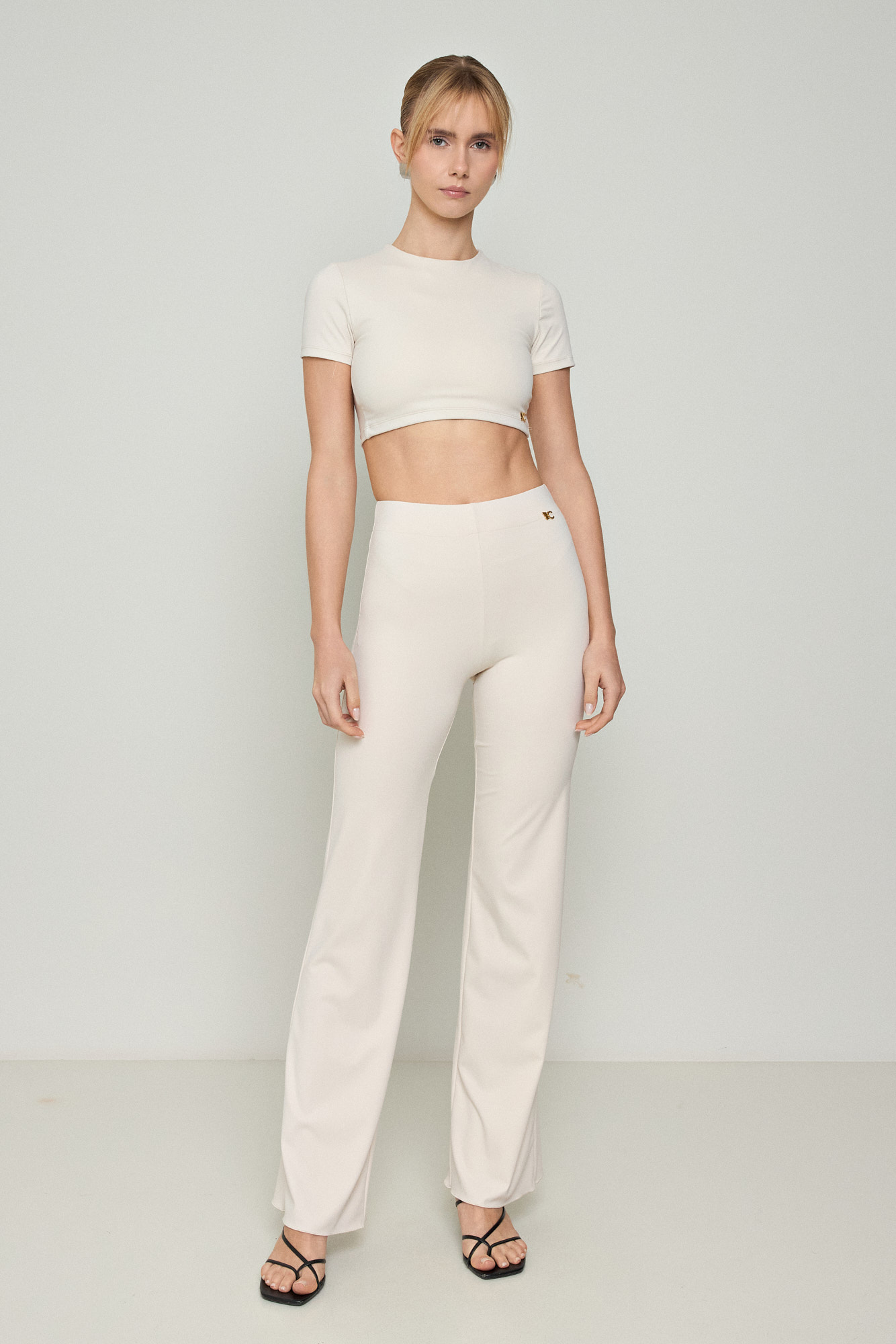 Picture of Crop top in elastic fabric