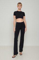 Picture of Crop top in elastic fabric