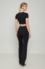 Picture of Crop top in elastic fabric